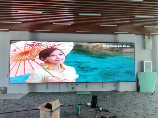 鄄城P1.53led小间距屏安装案例